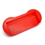 Customized for GameWatch Hand Grips/TPU Showing Stand Red, Compatible with for Game Watch Game&Watch Handheld Console, Semisoft Comfortable Nonslip Gaming Handle Display Holder Accessories