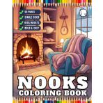 Cute and Cozy Nooks Coloring Book Gift for Adults Men Women Kids Young Boys Girls Teens Youth Cozy Nook Furnitures and Reading Room Corner Coloring ... Coloring Pages Aesthetic Nooks Coloring Book