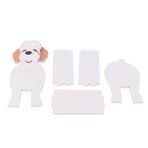 Cute Dog Flower Pot PVC Animal Shape Planter Container Holder for Outdoor Indoor Decor