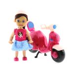 Cute Doll Mini Bebek Ve Mor Vespa