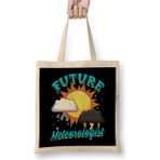 Cute & Funny Future Meteorologist Tornado Storm Bez Çanta Uzun Saplı - Açık Bej - 40 X 40