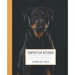 Cute Rottweiler Composition Notebook: College Ruled Paper,Notebook,120 Pages 7.5" x 9.75" For Works Journal, Gift For Students, Friends And Family (Rottweiler, Dog Lovers)