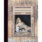 Cute Sleepy Fox Composition Notebook: cute fox composition book, 7.5x9.25, 150 wide-ruled pages