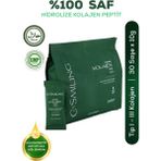 Cute Smiling %100 Saf ve Hidrolize Kolajen Peptit 10GR x 30 Adet (Tip I & Tip Iıı) Aromasız Tek Kullanımlık Saşe - 30 Saşe