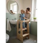 Cute Wood Ahşap Öğrenme Kulesi &aktivite Masası
