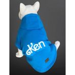 Cutes Petshop Kedi & Köpek Kıyafeti Sweatshirt - Ken Baskılı - Açık Mavi - XL