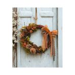 CUTESTUFFSHOP Kabak Konseptli Kurdeleli Kapı Süsü,Bahçe Kapı Süsü,Dış Kapı Süsü ahşap