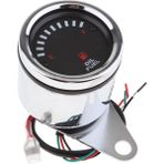 Cuticate Evrensel Motosiklet Yakıt Seviyesi Yağ Göstergesi Metre 12V 65MM LED Arka Işığı (Yurt Dışından)