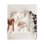 Cutie Cookie Uzun Kol Çıtçıtlı Organik Bebek Body, 9 Ay