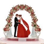 CUTPOPUP Düğün Kapısı Yıldönümü Kartı, Pop Up Sevgililer Günü Kartları, Pop Up Yıldönümü Kartı, Eşiniz İçin 3D Doğum Günü Kartı, Romantik Teklif Pop Up Kartı - Sevgililer Gününde Sürpriz Hediye, Doğum Günü