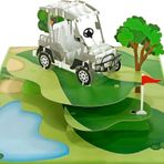 CUTPOPUP Erkekler için Doğum Günü Kartı, Babalar Günü Kartı Açılır, Babalar Günü, Koca, Oğul, Baba, Büyükbaba için Doğum Günü 3D Tebrik Kartı (Golf)