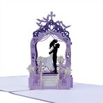CUTPOPUP Evlilik Yıl Dönümü Açılır Damat Taşıma Gelin Kartı Eş, Koca, Sevilen, Kız Arkadaş için - Sevgililer Günü, Doğum Günü, Evlilik Yıldönümünde Sürpriz Hediyesi