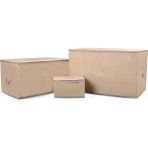 CUTY HOME OK HOME EV TEKSTİL BASKILI BEJ HURÇ 3'LÜ SET