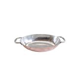 Cuvesta El Yapımı Bakır Oval Şef Tavası, 30x6 cm, 1.5 mm Kalınlık, Çift Saplı