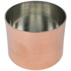 Cuvesta El Yapımı Modern Kalın 1.5mm Bakır Sufle Kabı 8×6cm - 6 x 8 cm