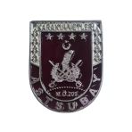 Cüzdan Rozeti - ASTSUBAY - KARA KUVVETLERİ Metalik Gri Metal Rozet