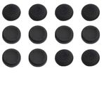 CUZKC 12 adet Thumb Grip Caps Joystick Cap Analog Stick Cap Thumbstick Grip Cover XBOX360/XBOXONE PS3/PS4 için - Siyah