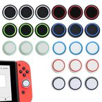 CUZKC 24 adet silikon joystick yedek joystick, silikon düğme kapağı, PS5, PS4, Xbox 360, PS3 için joystick saplı, PS3