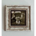 CVC WOOD Atatürk Çerçeveli Taş Tablo , Çerçeveli Taş Duvar Dekoru