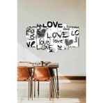 CVC WOOD Love Yazısı Manzara 5 Parçalı Mdf Tablo