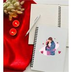 CVC WOOD Sevgililer Günü Sarılan Çift Defter Kalem Seti