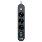 CVS 3 Usb'li 3'lü Çoklu Priz 2 M Kablolu Akım Korumalı Anahtarlı Uzatma Grup Priz
