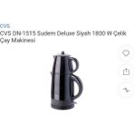 Cvs Dn 1515 Sudem Deluxe Inox Elektrikli Cay Makinesi Siyah