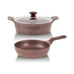 Cvs Dn 20032 3 Parça Döküm Tencere Seti ( 26+26 cm ) Kırmızı