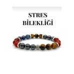 cvt grup Unisex Stres Bilekliği Doğal Taş Çakra Vintage Bileklik