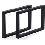 Cvtdesign Bank Ayağı Bench Puf Orta Sehpa Ayakları 2 Adet 35 cm Siyah Metal Ayak