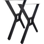 Cvtdesign Metal Ayak 30X50 1,5mm Kalınlık 60 x 72 cm Ayarlanabilir Bingolu Profil Ayaklar Metal Masa Ayağı