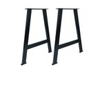 CVTdesign Metal Ayak Ahşap Masif Kütük Bilgisayar Çalışma Yemek Masası Ayağı Profil Ayaklar