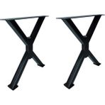 CVTdesign Metal Ayak Masif Ahşap Kütük Orta Sehpa Ayağı Profil Ayaklar 45 cm