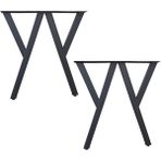 CVTdesign Metal Ayak Pingolu Masa Ayağı Ahşap Masif Mutfak Yemek Çalışma Masası Ayağı