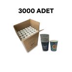 cvz-kartonmav 6.5 Oz Karton Bardak Sıcak Ve Soğuk İçecek Uyumlu Kahve Çay Bardağı 3000 Adet⁠ (MAVİ)