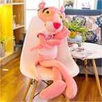 Cwecom4 Oloey Pembe Panter Bebek Doll Peluş Oyuncak Pembe Yaramaz Leopar Yastık Uyku Doğum Günü Hediyesi Kız (Yurt Dışından) - Beyaz - Pembe