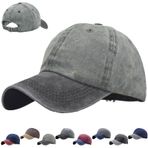 CWENDANER Beyzbol şapkası, açık hava beyzbol kepi, ayarlanabilir yetişkin şapkası, spor, havalı moda beyzbol şapkası, Ön taraf siyah, arka taraf askeri yeşil, 54-60