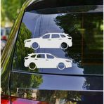 Cx-9 Kelebek Cam Oto Sticker 17 CM 2 Adet