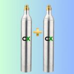 CX Soda Tüpü 0,6 ml- Özel Taşıma Kutusuyla Birlikte- Soda Kartuşu-co2 Kartuş- Gıda Gazı- (2 adet)