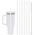 CXLL Stanley Adventure Quencher için 6 Adet Yedek Hasır 40 oz 30 oz Bardak Bardak, Stanley Aksesuarları için Temizleme Fırçalı Pipetler