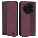 CXTCASE Xiaomi Redmi A3 Kılıfı, PU Deri Folyo Kapaklı Cüzdan Kapaklı Kılıf Kart Tutucu Yuvalı Manyetik Kapatma, Darbeye Dayanıklı Koruyucu Telefon Kılıfı, Xiaomi Redmi A3 için, Şarap Kırmızısı