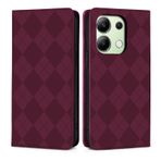 CXTcase Xiaomi Redmi Note 13 4G için Kılıf, Premium PU Deri Folyo Kapaklı Cüzdan Telefon Kılıfı Kart Yuvalı Xiaomi Redmi Note 13 4G için, Şarap Kırmızısı