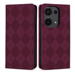 CXTcase Xiaomi Redmi Note 13 Pro 4G / Xiaomi Poco M6 Pro 4G Kılıf, Premium PU Deri Folyo Kapaklı Cüzdan Telefon Kılıfı Kart Yuvalı Xiaomi Redmi Note 13 Pro 4G için, Şarap Kırmızısı