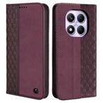 CXTcase Xiaomi Redmi Note 14 Pro 4G için Kılıf, PU Deri Kılıf Manyetik Cüzdan Kılıfı Koruyucu Kılıf, Xiaomi Redmi Note 14 Pro 4G için Flip Kılıf, Şarap Kırmızısı