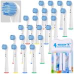 CXYARY Oral-B Braun ile Uyumlu 24 Adet Yedek Diş Fırçası Başlıkları, Nazik Hassas Tip Profesyonel Elektrikli Diş Fırçası Başlıkları, Oral B 7000/Pro 1000/9600/500/3000/3757/7500/8000 için Yedek Diş