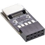 CY USB 3.1 Ön Panel Soket Anahtar-A Tip-E - USB 2.0 9Pin 10 Pin Anakart Başlık Erkek Uzatma Adaptörü