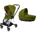 Cybex Mios (Chrome Brown-Khaki Green) (Ikonik Lüks Bebek Arabası)