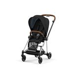 Cybex Mios Chrome Brown Sephia Black İkonik Lüks Tek Elle Katlanabilen Çift Yönlü Bebek Arabası - Siyah