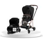 Cybex Mios Rosegold (Sephia Black) + Cybex Anoris T Isize (Deep Black) - Çok Renkli