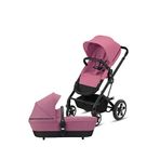 Cybex Talos S 2in1 Black Magnolia Pink Konforlu Tek Elle Katlanabilen Çift Yönlü Bebek Arabası - Pembe